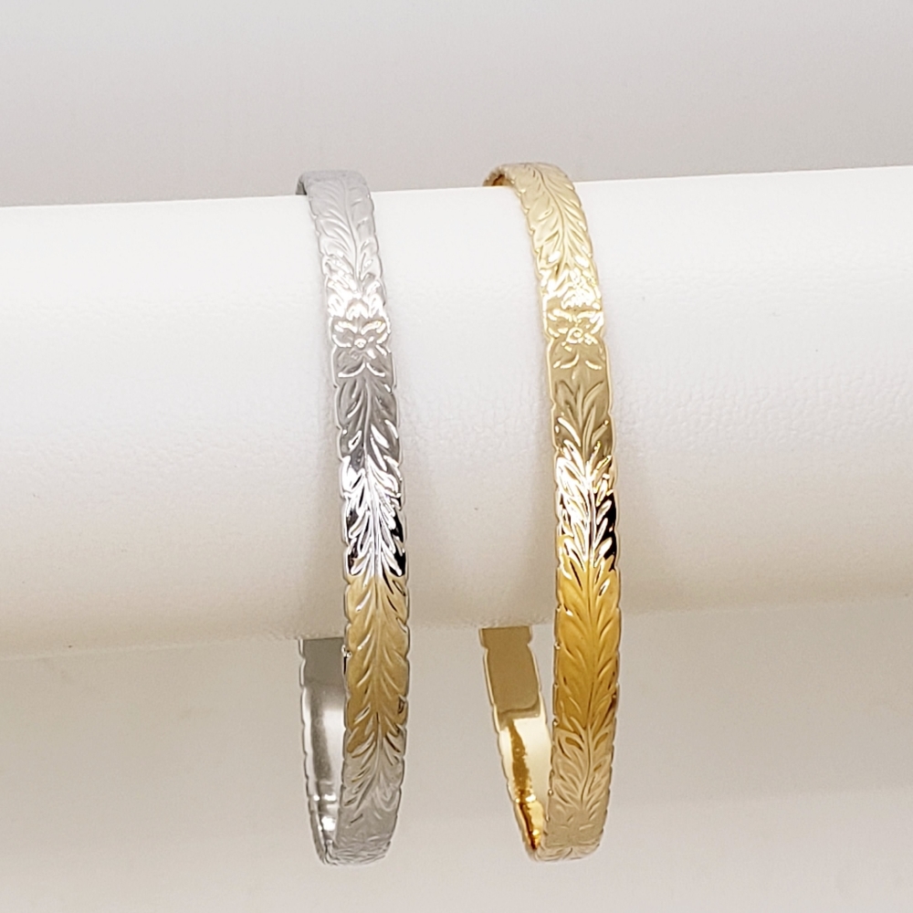 6mm Hawaiian maile Lei Bangle bracelet